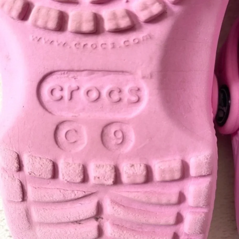 Crocs Classic Jibbitz Clog Shoes Girls‎ Size C9 Pink